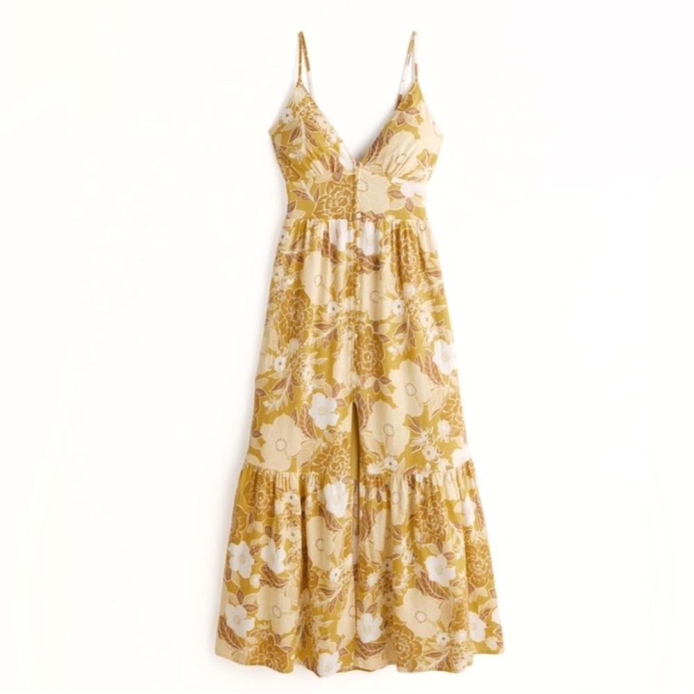 Abercrombie & Fitch Button Through Maxi Dress